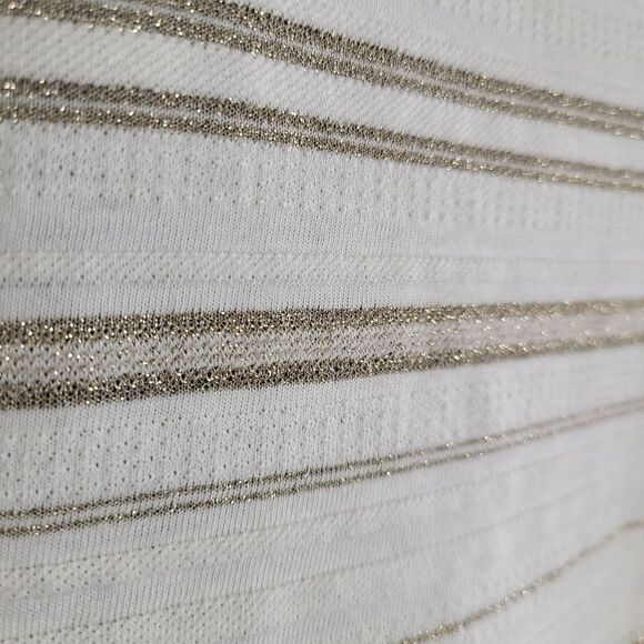 Lauren Ralph Lauren Metallic Striped Top - Picture 4 of 7